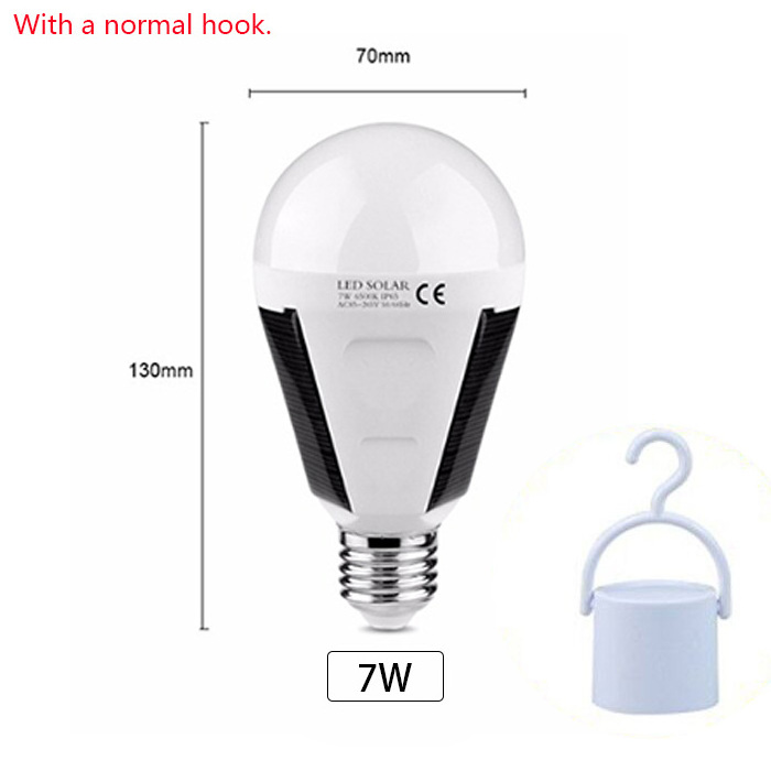 Outdoor Portable Emergency 4 To 6 Hours Energy Saving Bulb Lights Led Camping Rechargeable Solar Outdoor Lamp