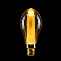 New Holiday Decorative Round Light Bulb E27 Screw Lamp Amber Glass  LED Light Guide Column Bulb