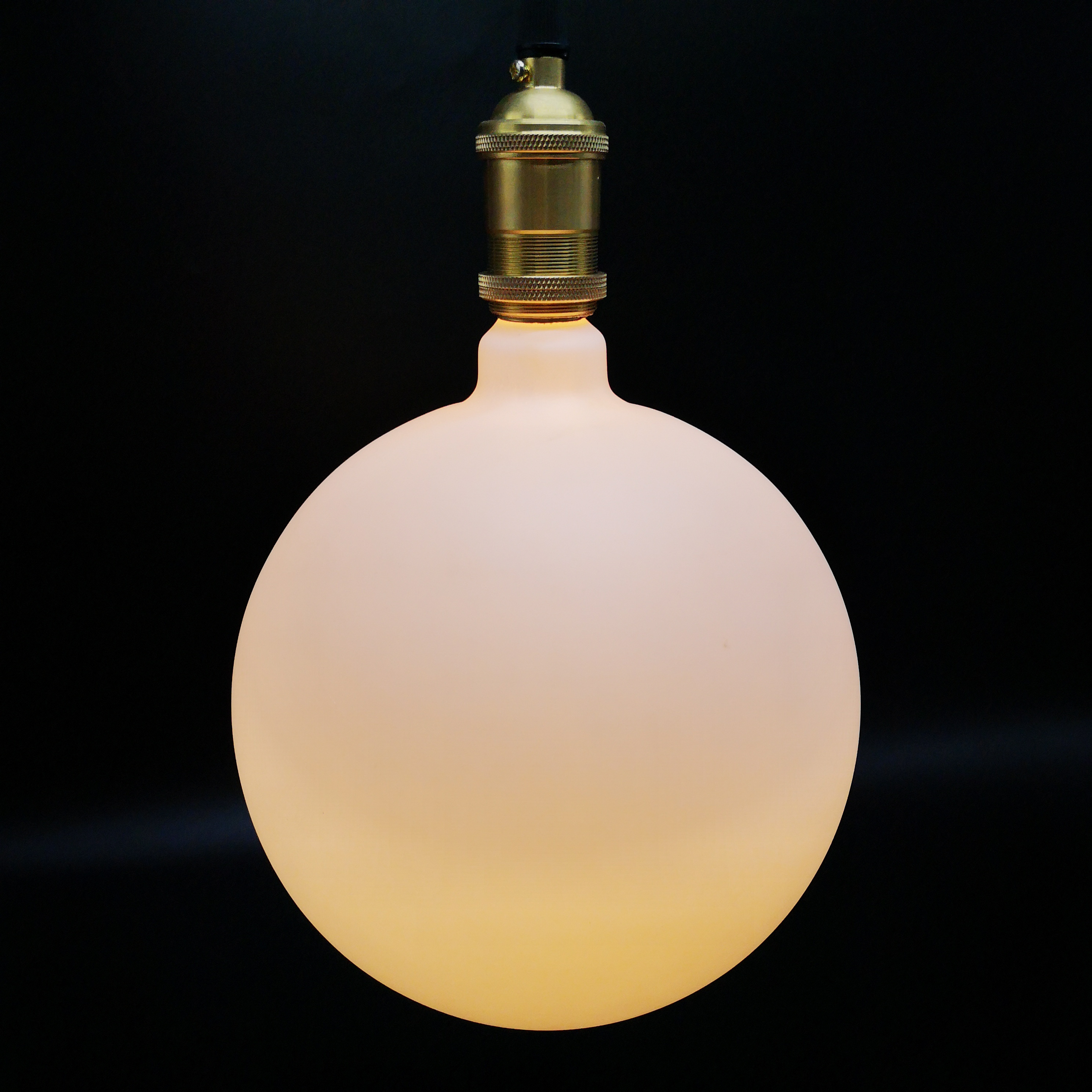 matte porcelain G25 led bulb white glass light bulbs deep dimmable E26 filament G80 bullb