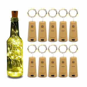 2M LED Wine Bottle Lights Cork Battery Powered Garland DIY Christmas String Lights For Party Halloween Wedding Decoration