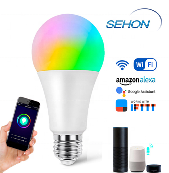 10W 1000LM smart light bulb RGBW colors A70 smart tuya led bulb 40000 hour life span smart bulb wifi