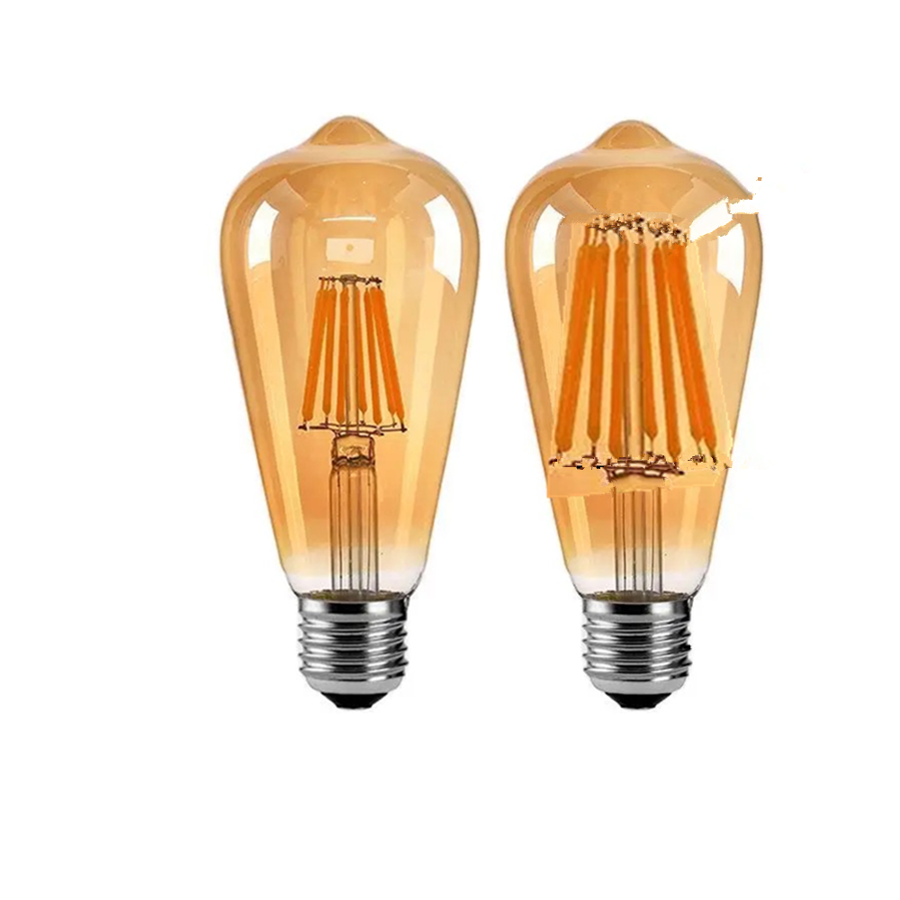 Vintage LED Long Filament Bulb 4W Warm White Edison Classic ST19 ST64 Dimmable