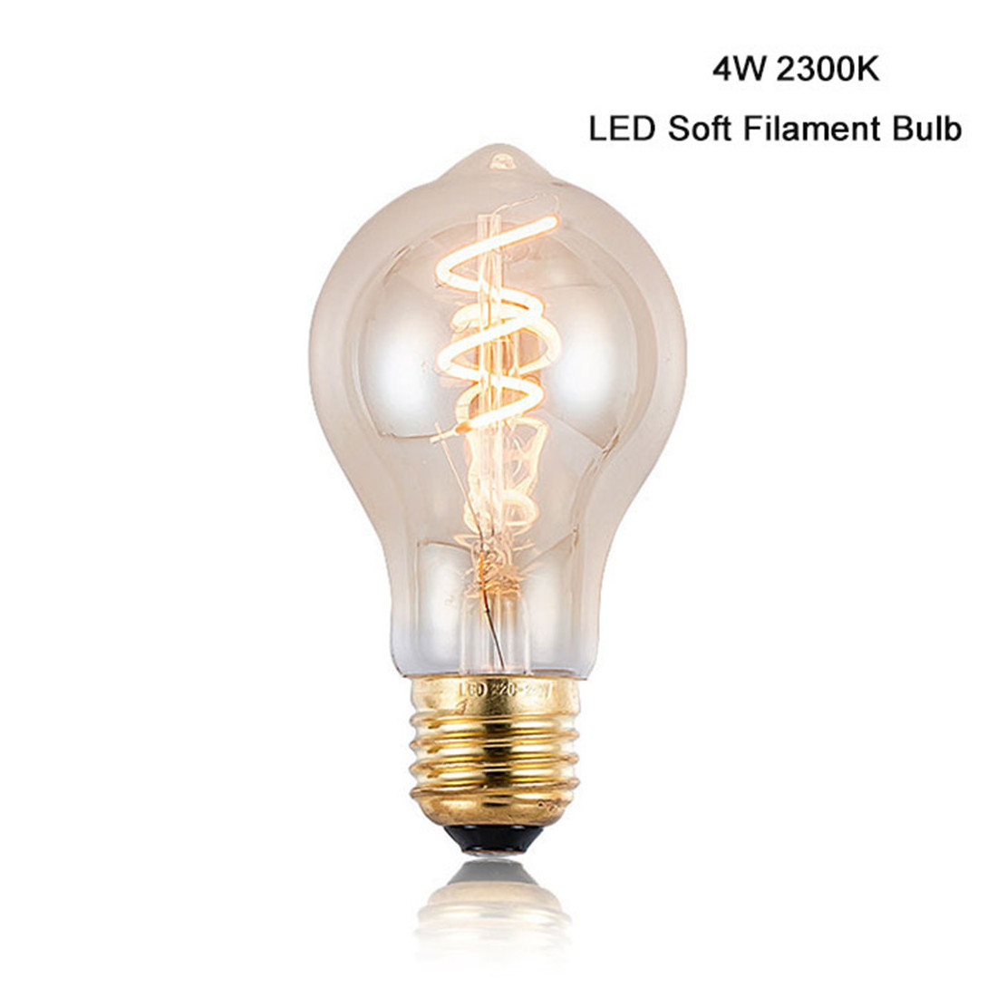 Dimmable 220V 240V E27 LED Edison  A19 Vintage Vintage 40W Incandescent Bulbs 2300K Yellow Warm Lamp