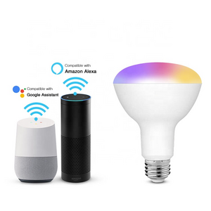 9 Watt BR30 E26/E27 9W Colorful Lamp 2021 Tuya Auto Light Alexa Smart Wifi Color Bulb