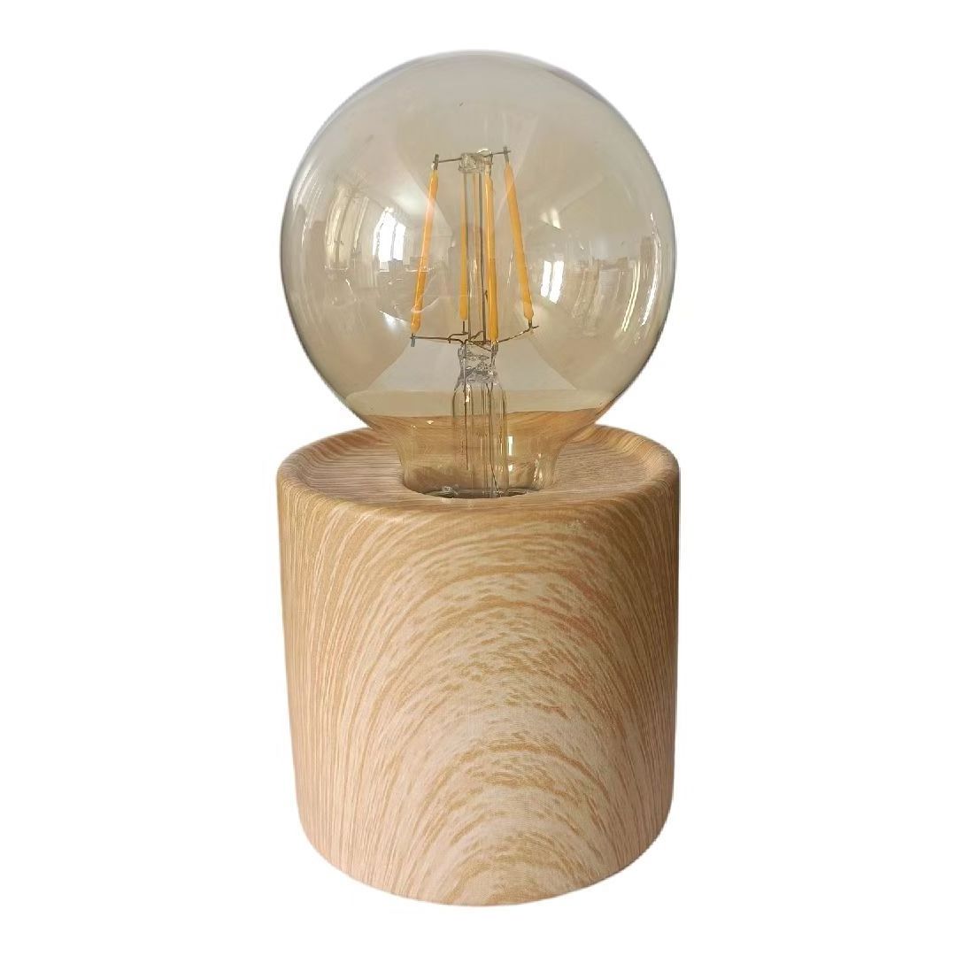 Battery Operated Plastic Night Light G80 A60 soft filament edison led light LED Table Lamp With  base