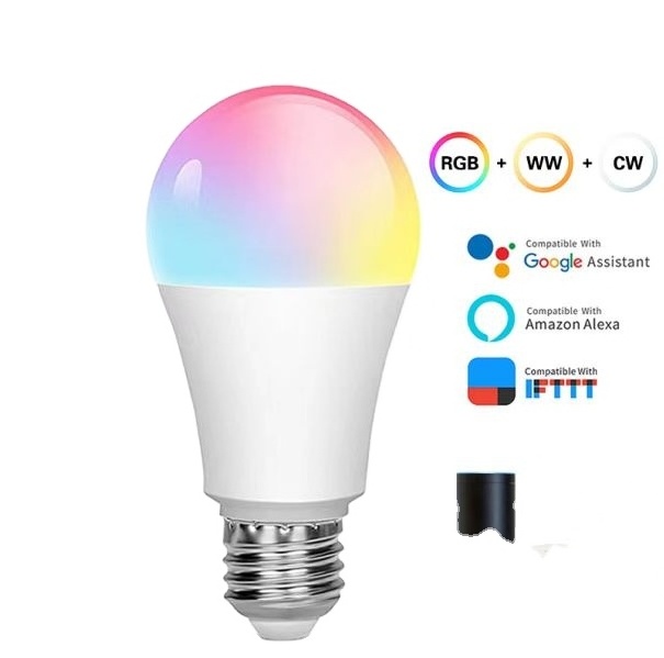 Smart Home RGB Bulb W CW Tuya Wifi Work With Google Assiant smart light bulb