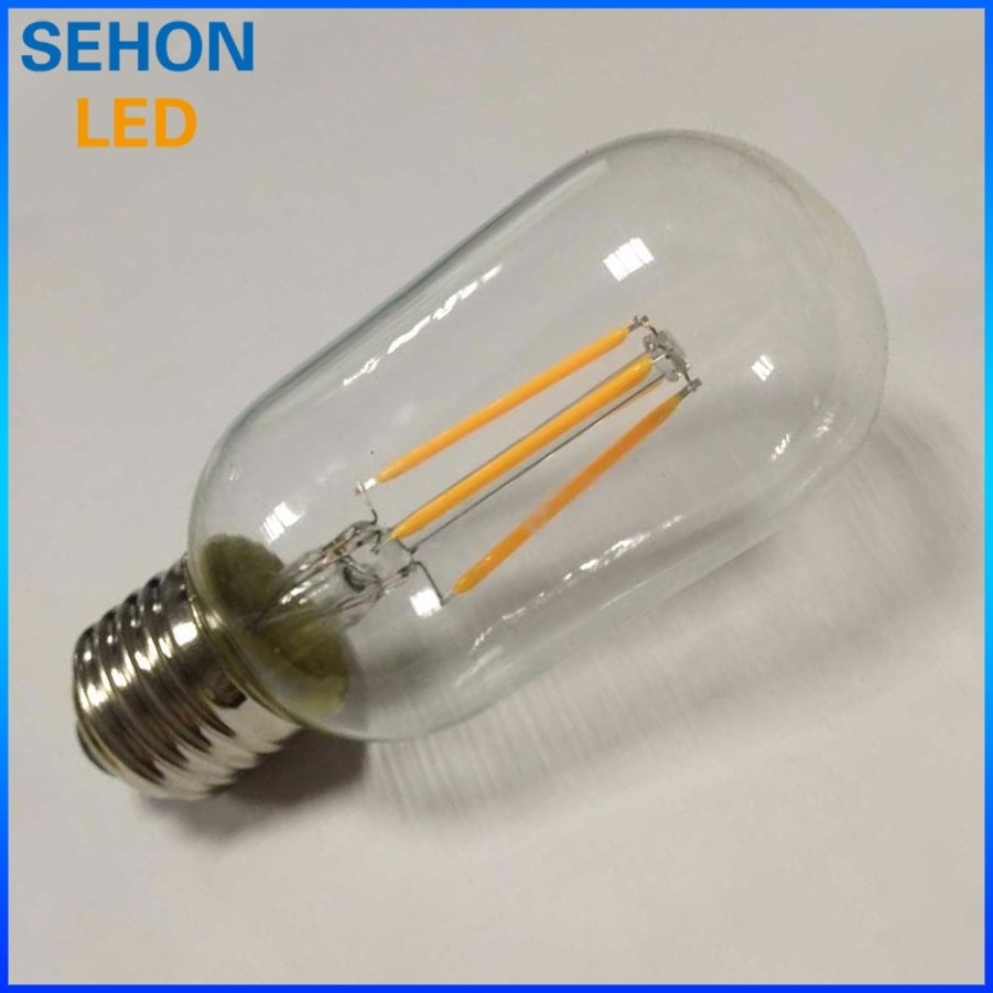 High Quality New Model T38 38*108MM 3W E27 Base Clear Glass Cover LED Tube Filament Lights Bulb