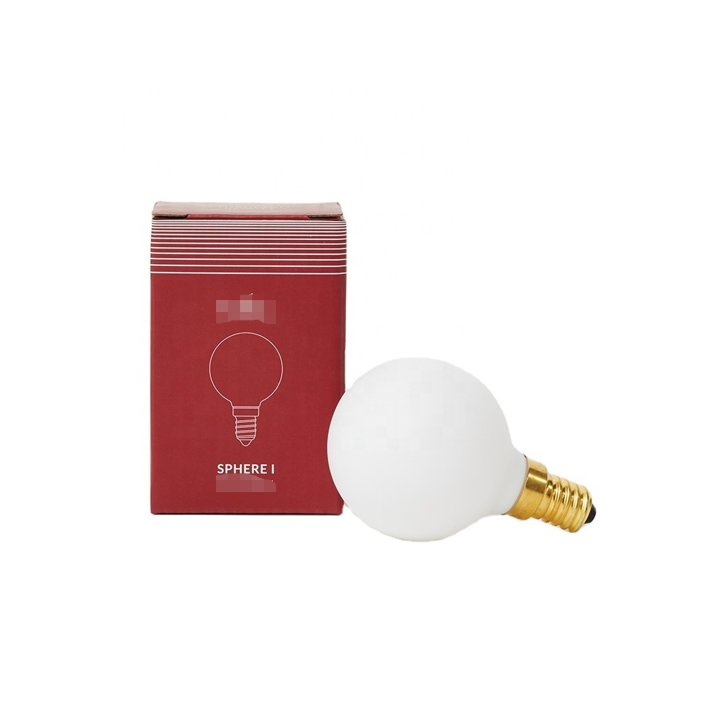 opal white mini global light bulb led full glass milky cover frosted bulb deep dimmable led e14 bulb