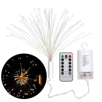 Copper Wire Battery Operated Hanging Fairy Lights with Remote Timer Christmas Decorative Lights for Party Patio Indoor Outdoor