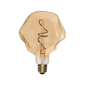 alien shape amber smoke led filament bulb dimmable 4W E27 decorate edison vintage led filament light bulb