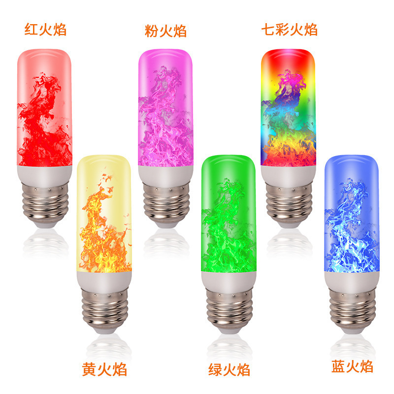 3W E27 E14 B22 led flame bulb gratitive sensor flicker flame bulb 2200K warm white led flame effect light bulb