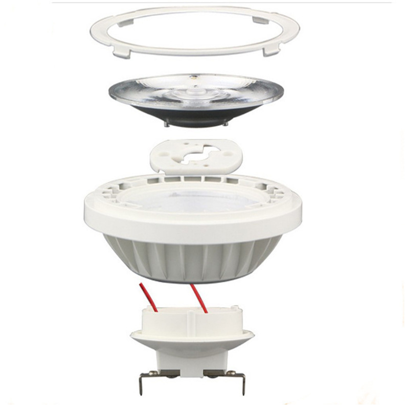 12w Recessed Downlight Ar111 g53 gu10 Led 12V 110v 240v Aluminum Ar111 Dimmable Spotlight Bulb