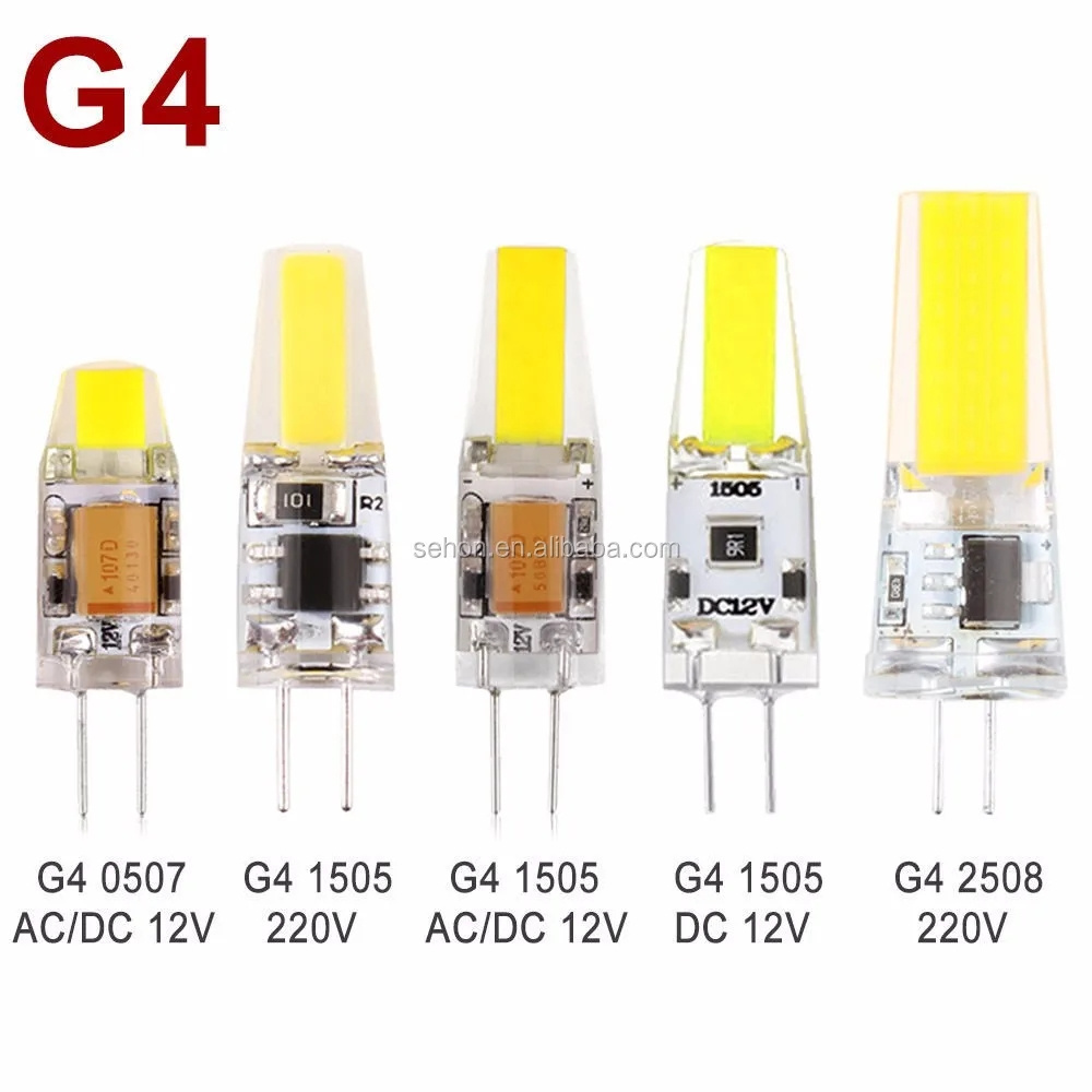 G4 LED Lamp High Quality Led AC DC 12V Cob G4 1w/1.5w Dimmable Led lighting bulb