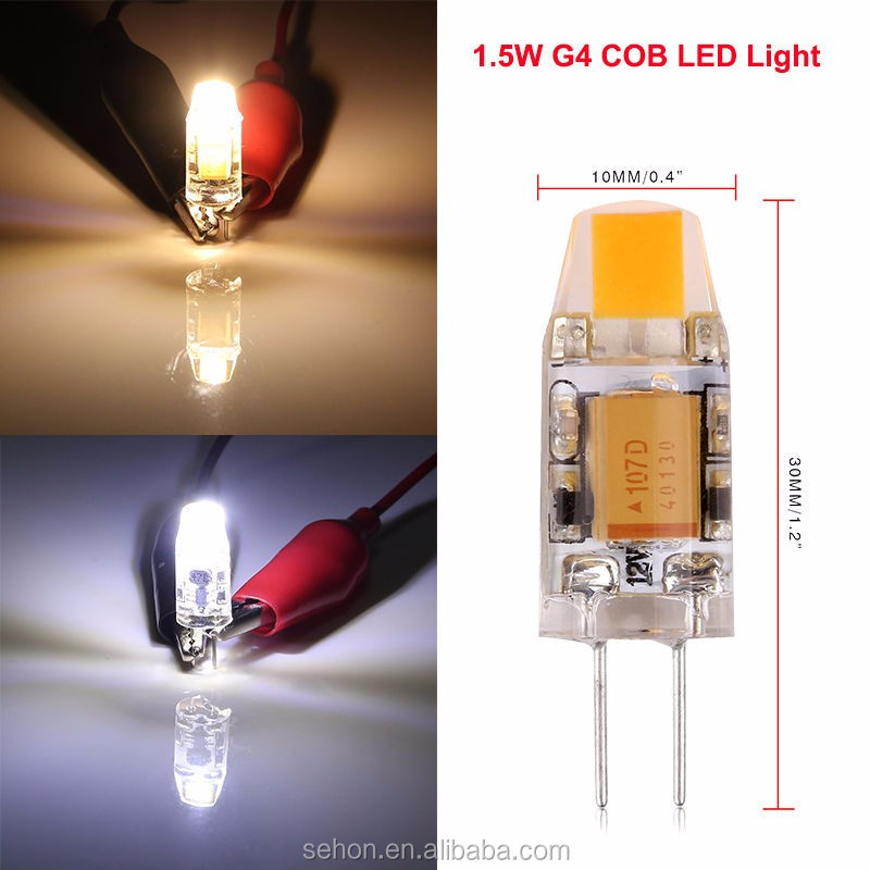 G4 LED Bulb Daylight White 6000K JC G4 Bi Pin Bulb 20W Halogen Bulb Replacement