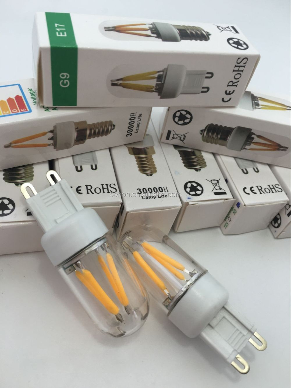 Mini LED Light Bulb G9 E17 E14 E12 3W Dimmable LED Filament Bulb