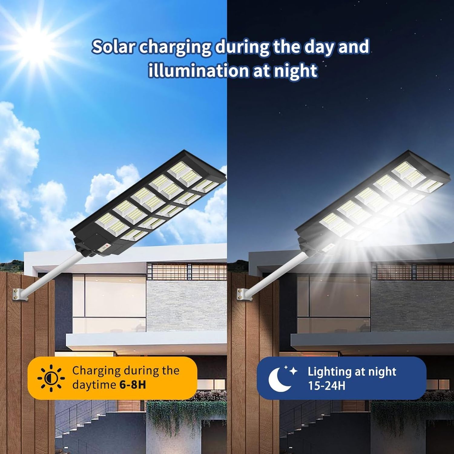 outdoor waterproof motion sensor auto dimming smart switch led all in one solar street light