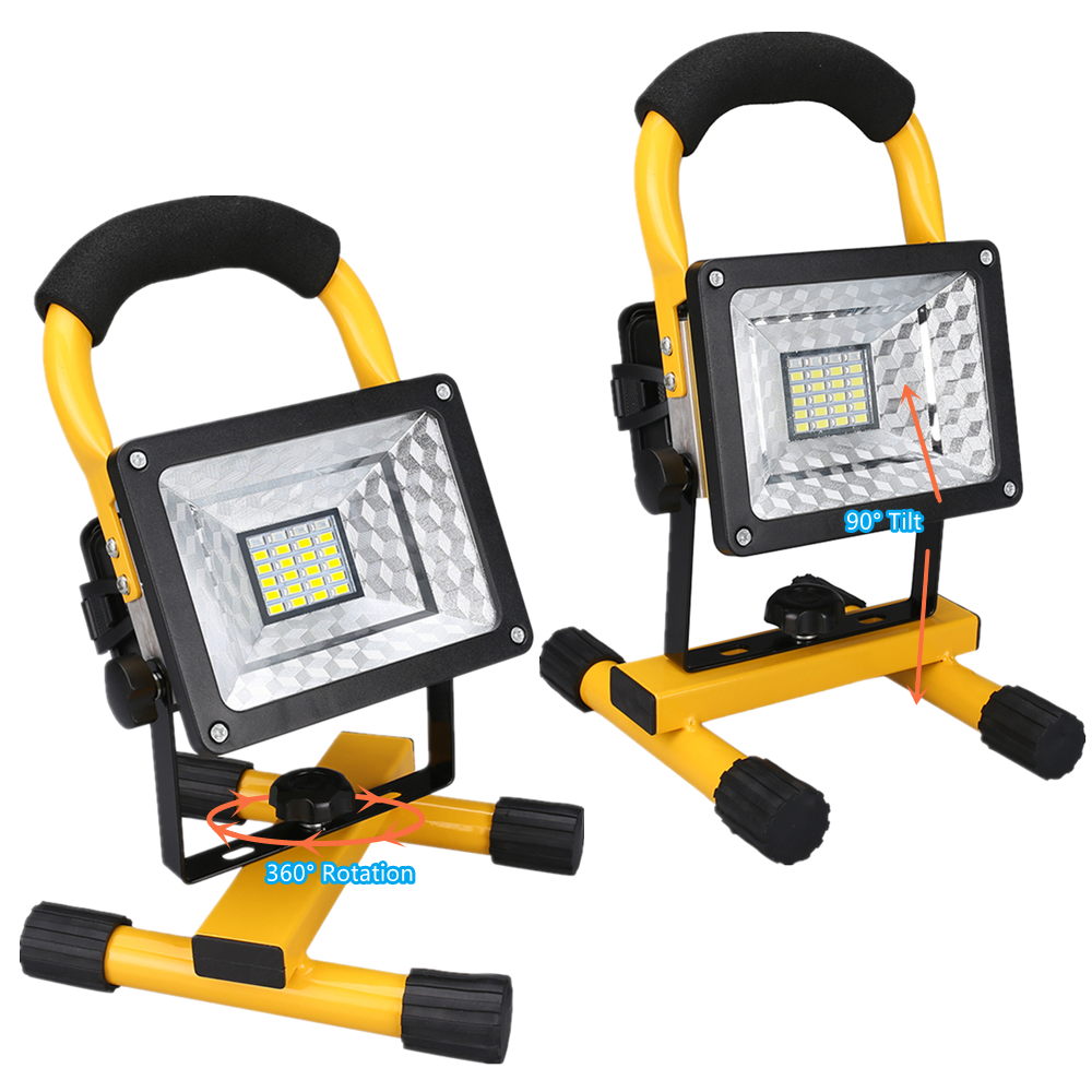 Rechargeable Portable LED Work Light Waterproof Floodlights For Outdoor Camping Lighting