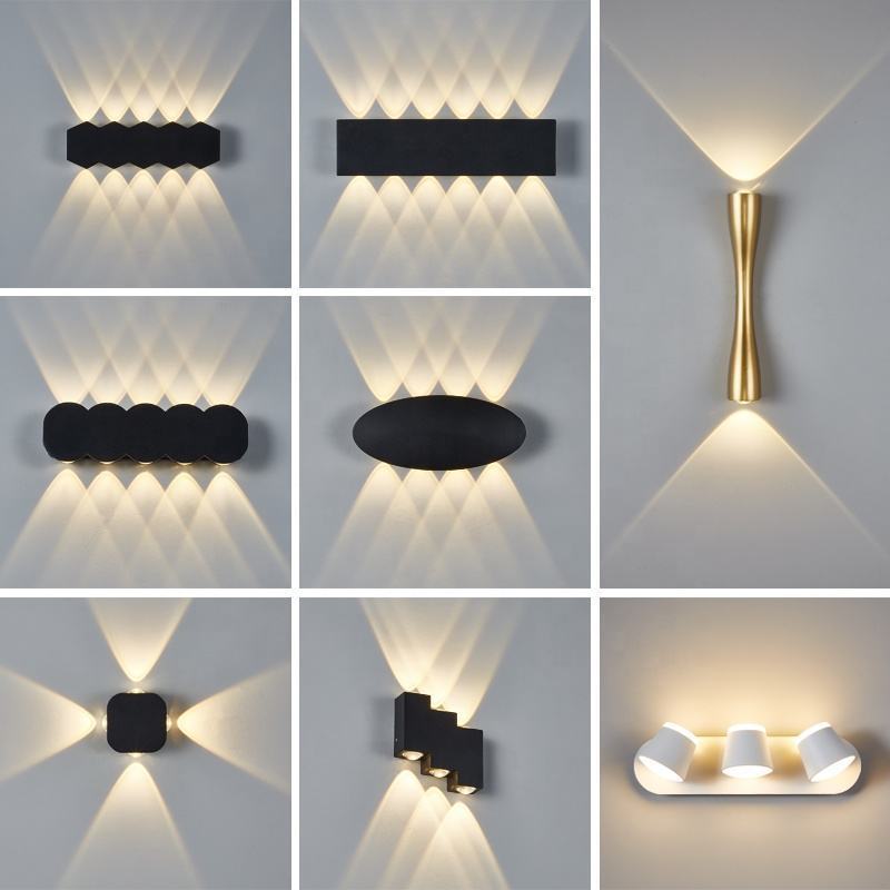 Hot Sell IP65 waterproof up and down wall sconce 360 degrees wall light indoor outdoor Led Wall Lamp