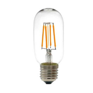 retro vintage style glass tube light bulb E27 T45 4W decorative vintage led spiral/curved/flexible/twisted filament bulb