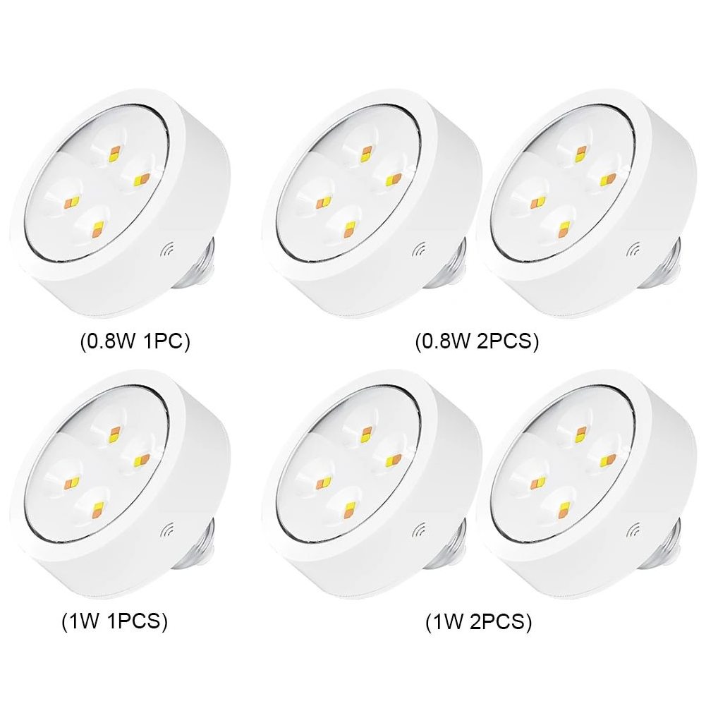 Led Puck Light With E26/e27 Screw Dimmable Hockey Puck Light Remote Control Downlight Spotlight 3 Light Modes Touch Sensor