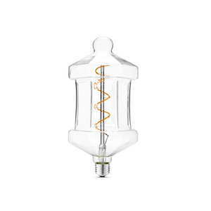 PL120 4w Cob soft filament led light Clear Glass dimming filamento led Retro Decorative bulb