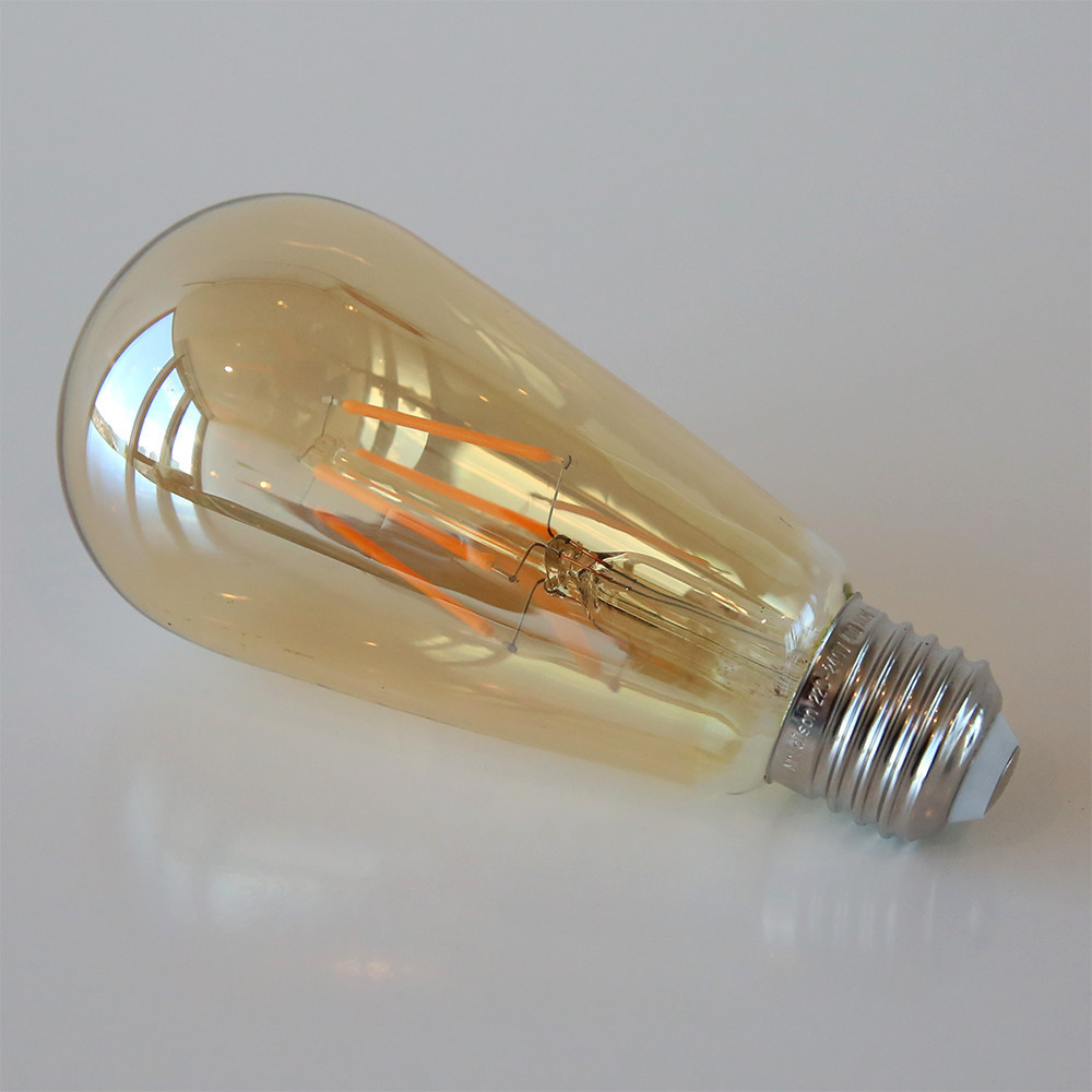 smart lighting vintage filament lamp st58/st64 led filament chip edison bulbs with ce