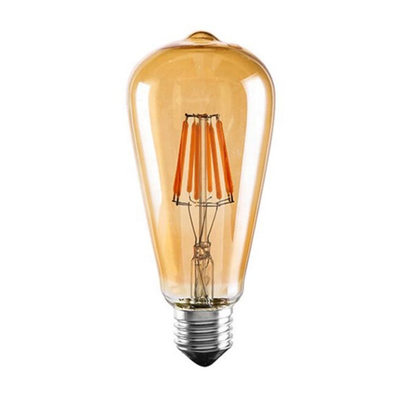 smart lighting vintage filament lamp st58/st64 led filament chip edison bulbs with ce