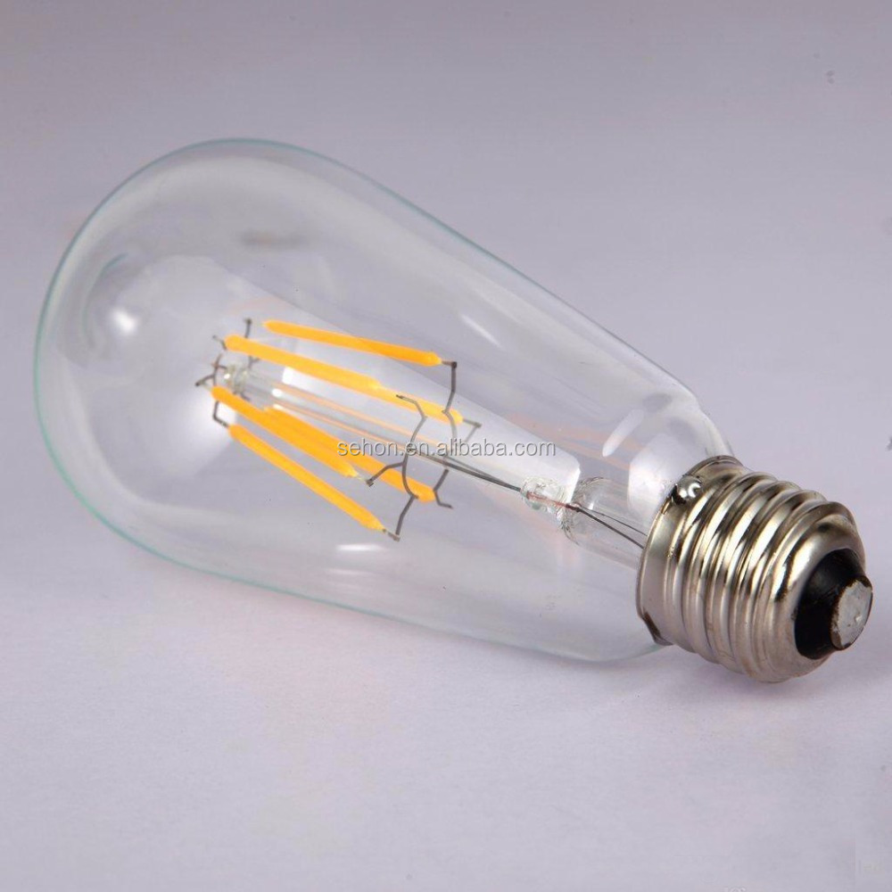 Retro Carbon Filament Bulbs LED source st64 cylinder e27 bulbs 4w