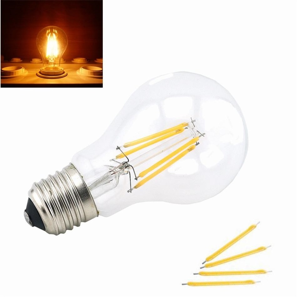 12 Volt Light Bulbs A60 4W Edison Lamp E27 2700K 3000K LED Filament Bulb