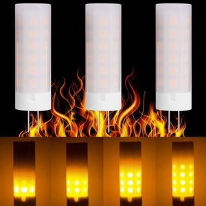 12V Flickering LED Decorative Lights 2W G4 LED Fire Effect Light Bulbs for Christmas, Halloween, Festival, Party