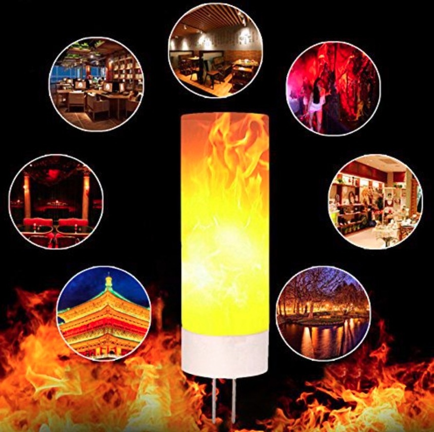 12V Flickering LED Decorative Lights 2W G4 LED Fire Effect Light Bulbs for Christmas, Halloween, Festival, Party