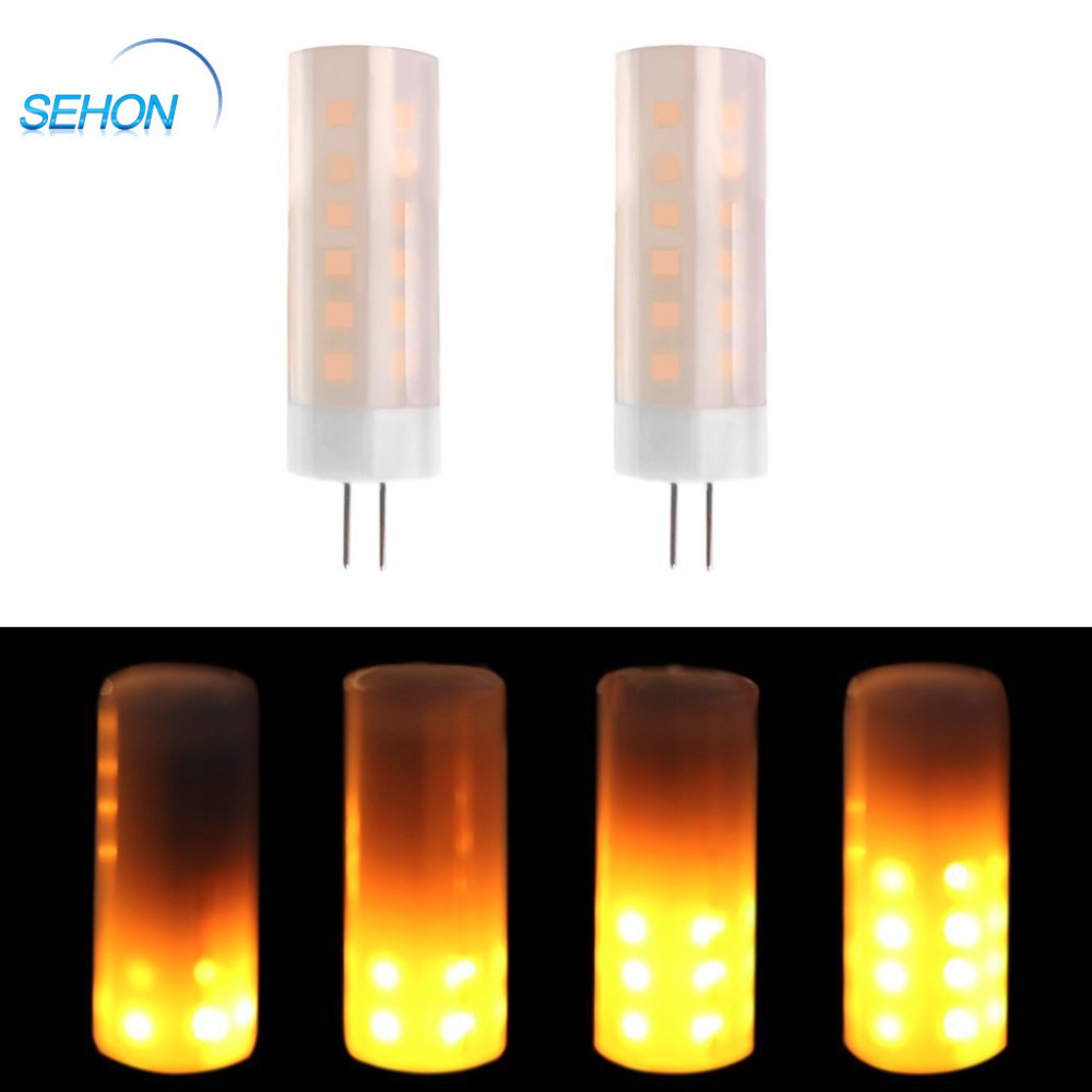 12V Flickering LED Decorative Lights 2W G4 LED Fire Effect Light Bulbs for Christmas, Halloween, Festival, Party