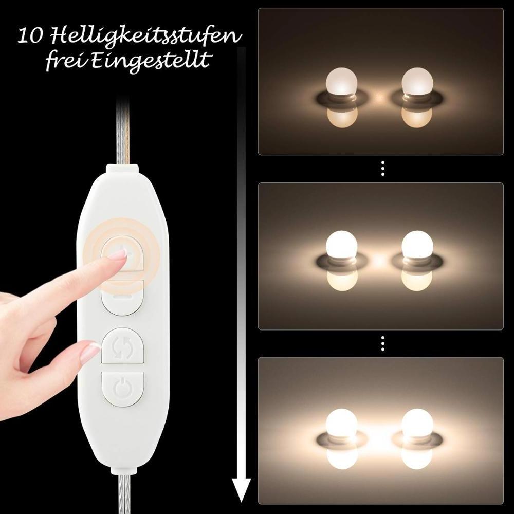 Ip65 Hollywood Salon Vanity Fixture Make Up Wall Bathroom Makeup Led Mirror Light Bulb Lamp Made in China