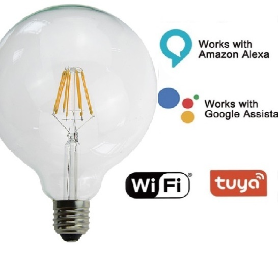 AC230V color changing wifi led bulb 5w E27 smart bulb filament home hotel tuya bulb