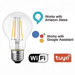 AC230V color changing wifi led bulb 5w E27 smart bulb filament home hotel tuya bulb