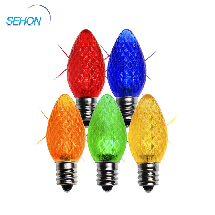 Decorative Strawberry C7 C9 E12 Base Faceted Christmas LED Light Bulb