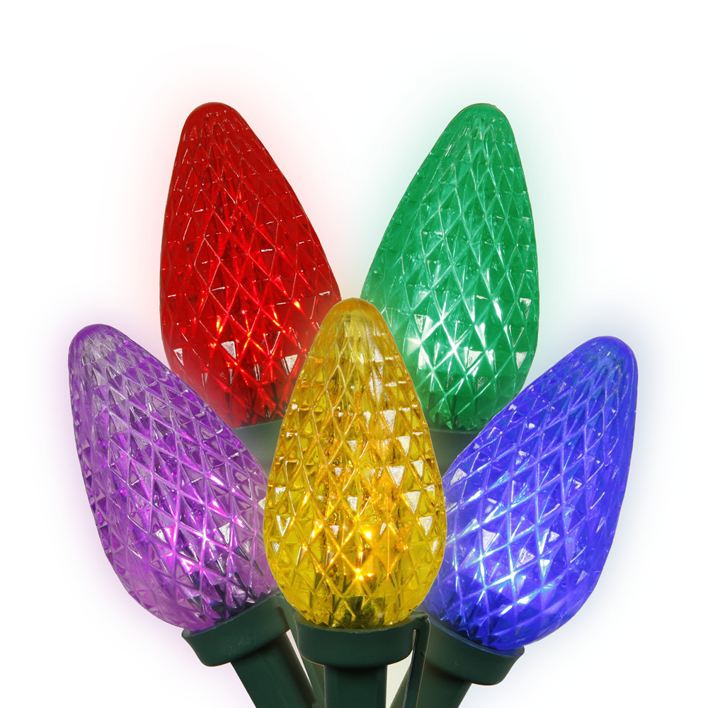 Decorative Strawberry C7 C9 E12 Base Faceted Christmas LED Light Bulb