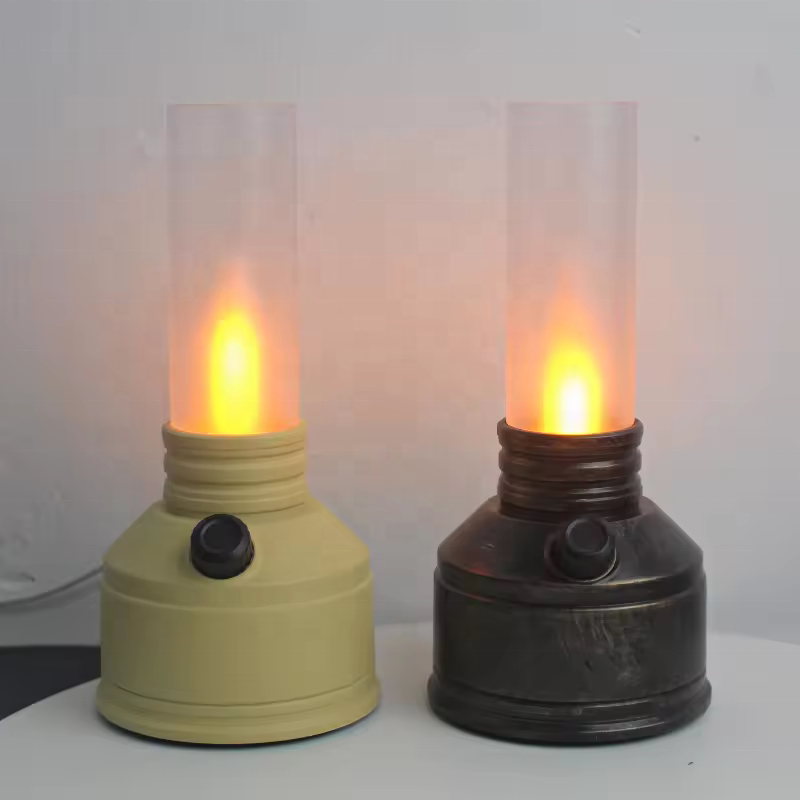 Hot Selling Retro Flame Lamp Decorative Night Lights Rechargeable Outdoor Camping Lantern