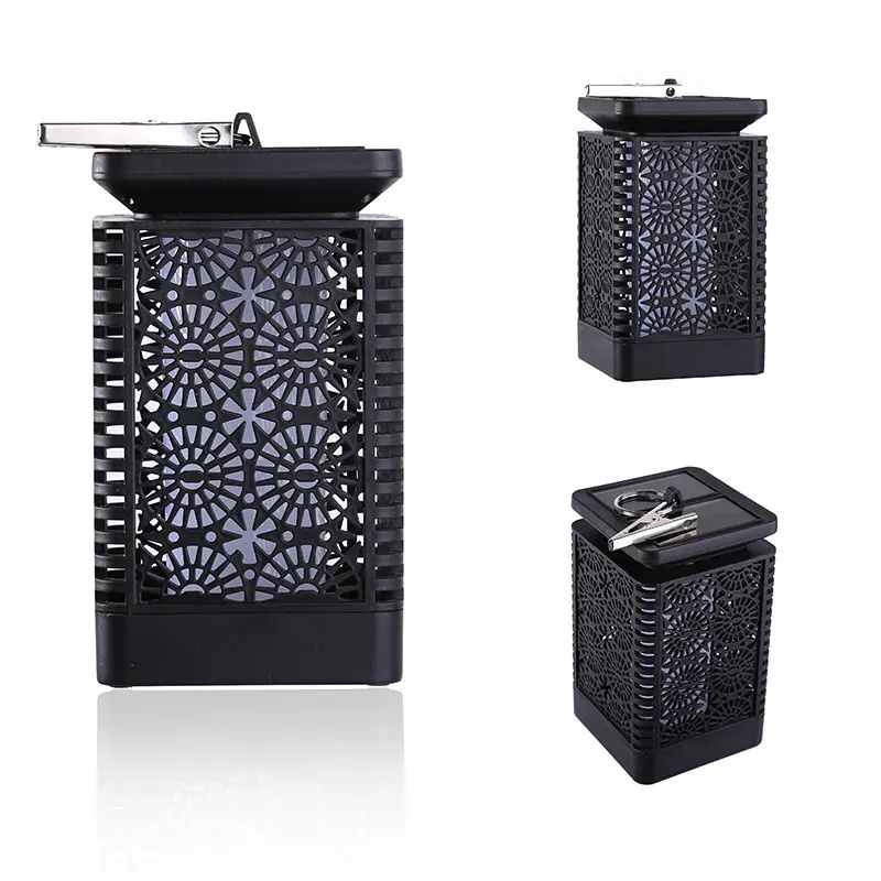 Hot Selling Waterproof Battery Solar flickering Flame Hanging Lantern Wall Light For Holiday Decoration Outdoor Garden