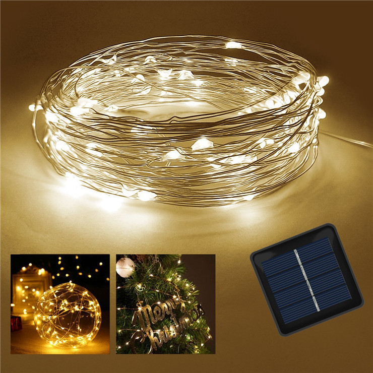 Solar String Lights Outdoor Fairy String Lights Ambiance Lighting For Home Lawn Wedding Christmas Party Deco