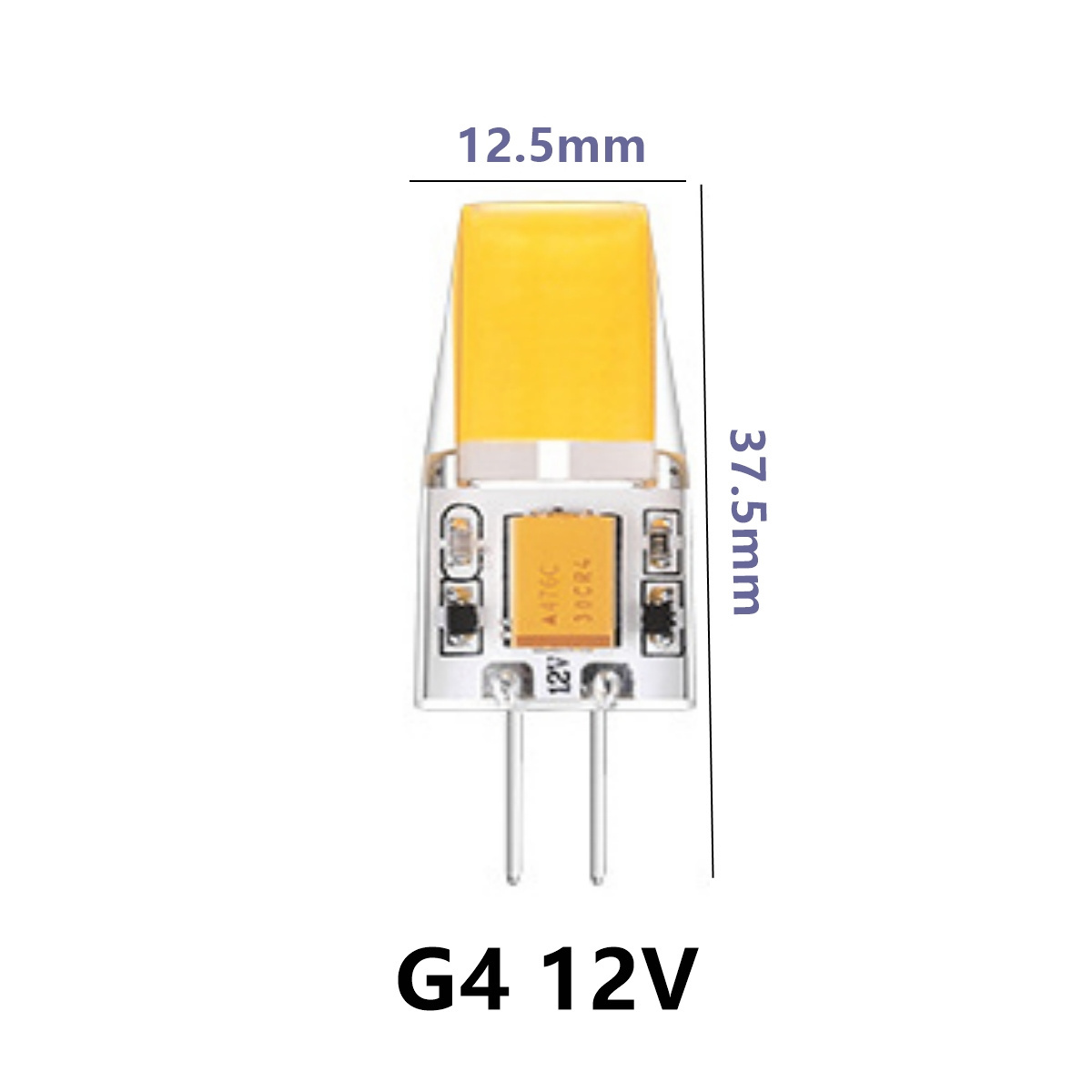 Small LED AC110/220v G4 G9 COB SMD 1W 2W 4W 500lm LED Bulb Glass Silicon 2700K 4000K 6500K Light