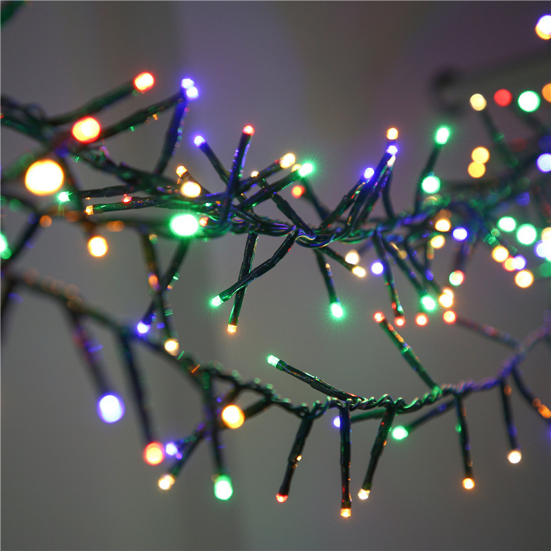 Outdoor Firecrackers Fairy Lights Cluster Led String Light Christmas Fireworks Garland Lights for Window Wall Tree Decoration