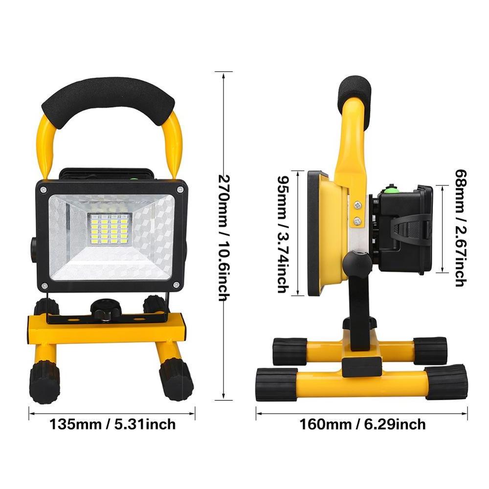 Rechargeable Portable LED Work Light Waterproof Floodlights For Outdoor Camping Lighting