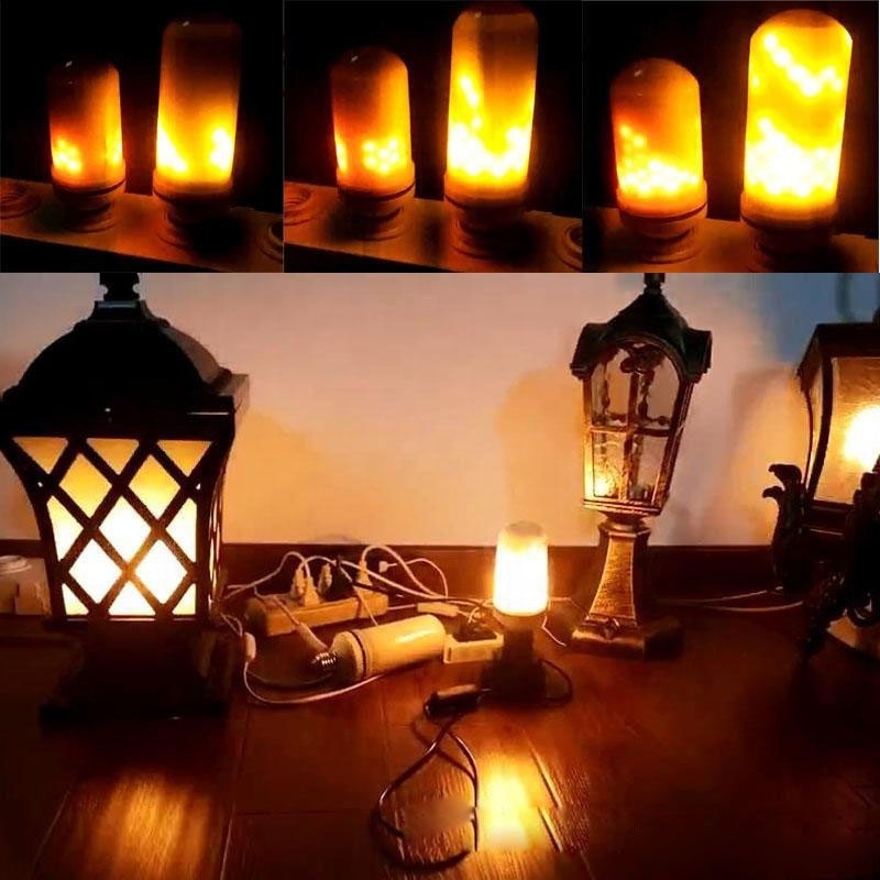 Candle Holiday Dynamic Artificial Fire Lights For Garden Decorative Christmas LED Flame Effect Bulb