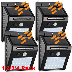 Led Wall Lamp Garden Power Sensor Motion Outdoor Pir Solar Wall Mounted Lights