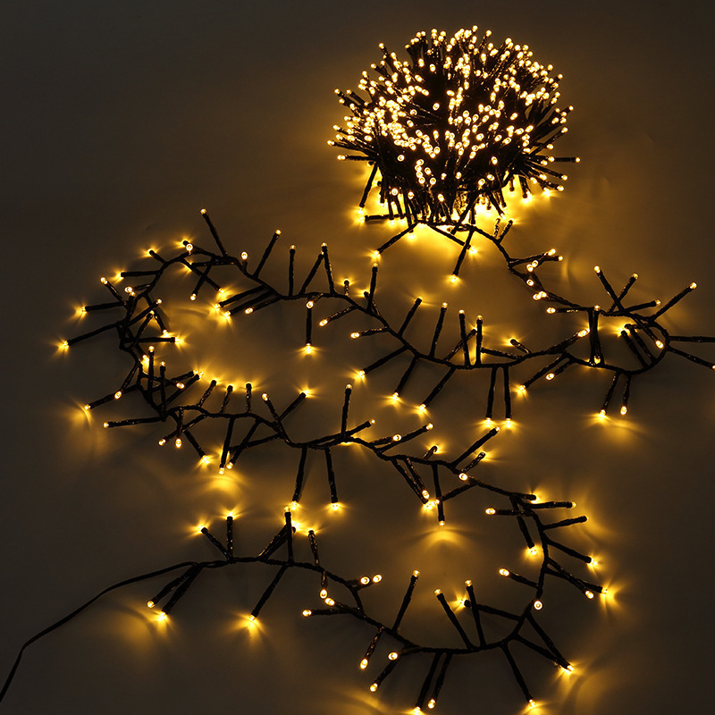 Outdoor Firecrackers Fairy Lights Cluster Led String Light Christmas Fireworks Garland Lights for Window Wall Tree Decoration