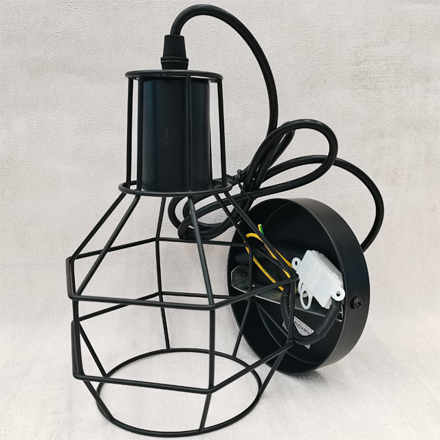 Black Pendant Lights Metal Cage Chandelier House Light for Kitchen Island Light Fixtures