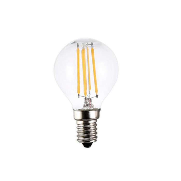 G45 E26 Edison LED Filament Globe Bulb 4W High Output Warm White Light Non-Dimmable for Home Pendant Antique Light Fixtures