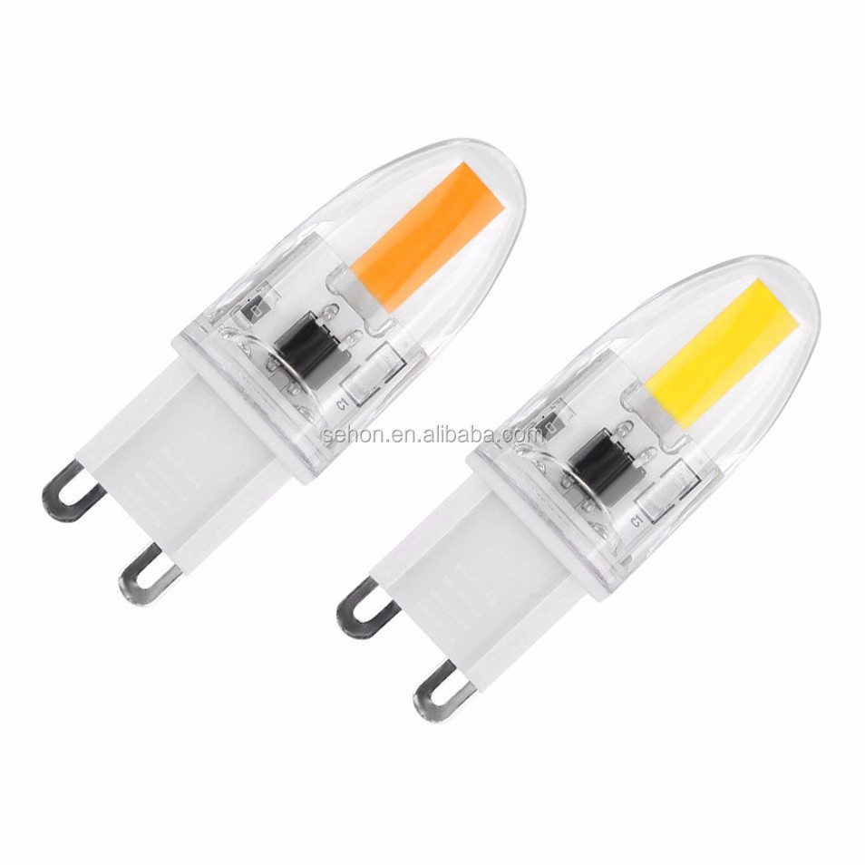 Small LED AC110/220v G4 G9 COB SMD 1W 2W 4W 500lm LED Bulb Glass Silicon 2700K 4000K 6500K Light