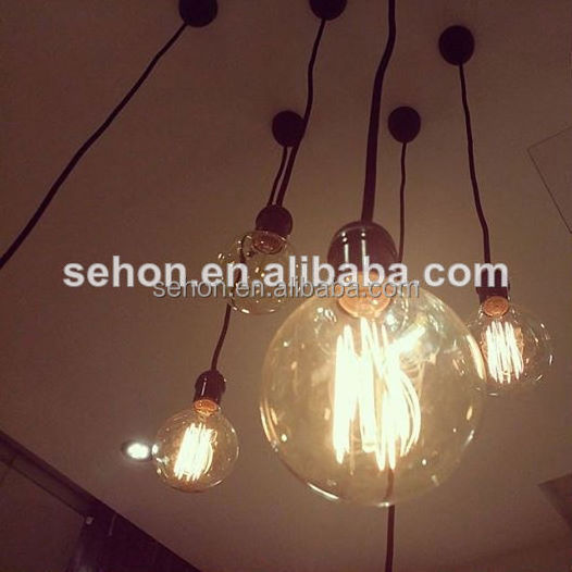 chandelier lighting bulb 120V 4W 110V big globe bulb G95 G125 edison light bulb E27